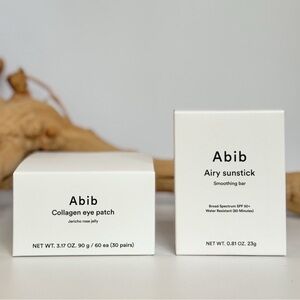 NEW | Abib Airy Sunstick SPF 50+ Collagen Eye Patch Set | $52 Retail